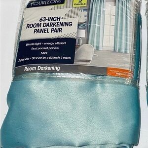 Mint Room Darkening Panel Pair